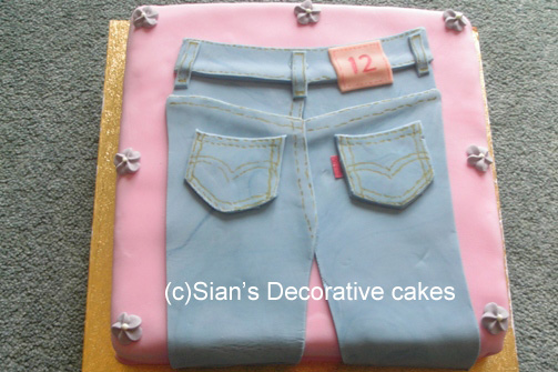 Jeans birthday cake
