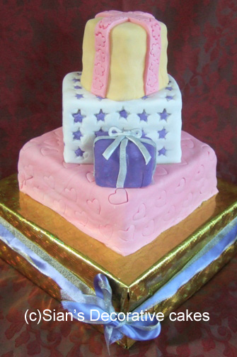 Birthday cake as parcels