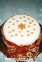 Stars Christmas cake