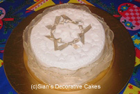 Stars christmas cake